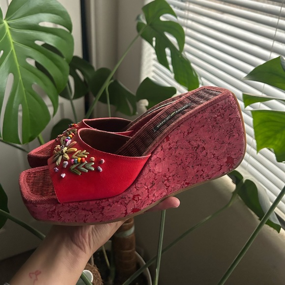 Dkny jeans vintage wedge heels - Picture 2 of 3